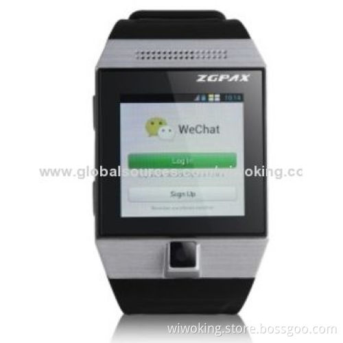 Watch Mobile Phone with Google's Android and Bluetooth Smartphone Design, 850/900/1,800/1,900MHz